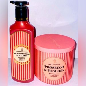 Bath and Body Works Prosecco Peaches Set